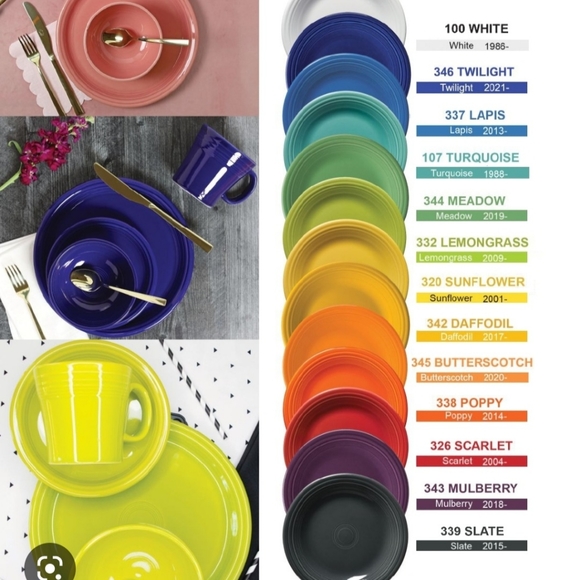 New Fiesta Deep Dish Pie Baker Pan Turquoise Blue - Picture 6 of 7